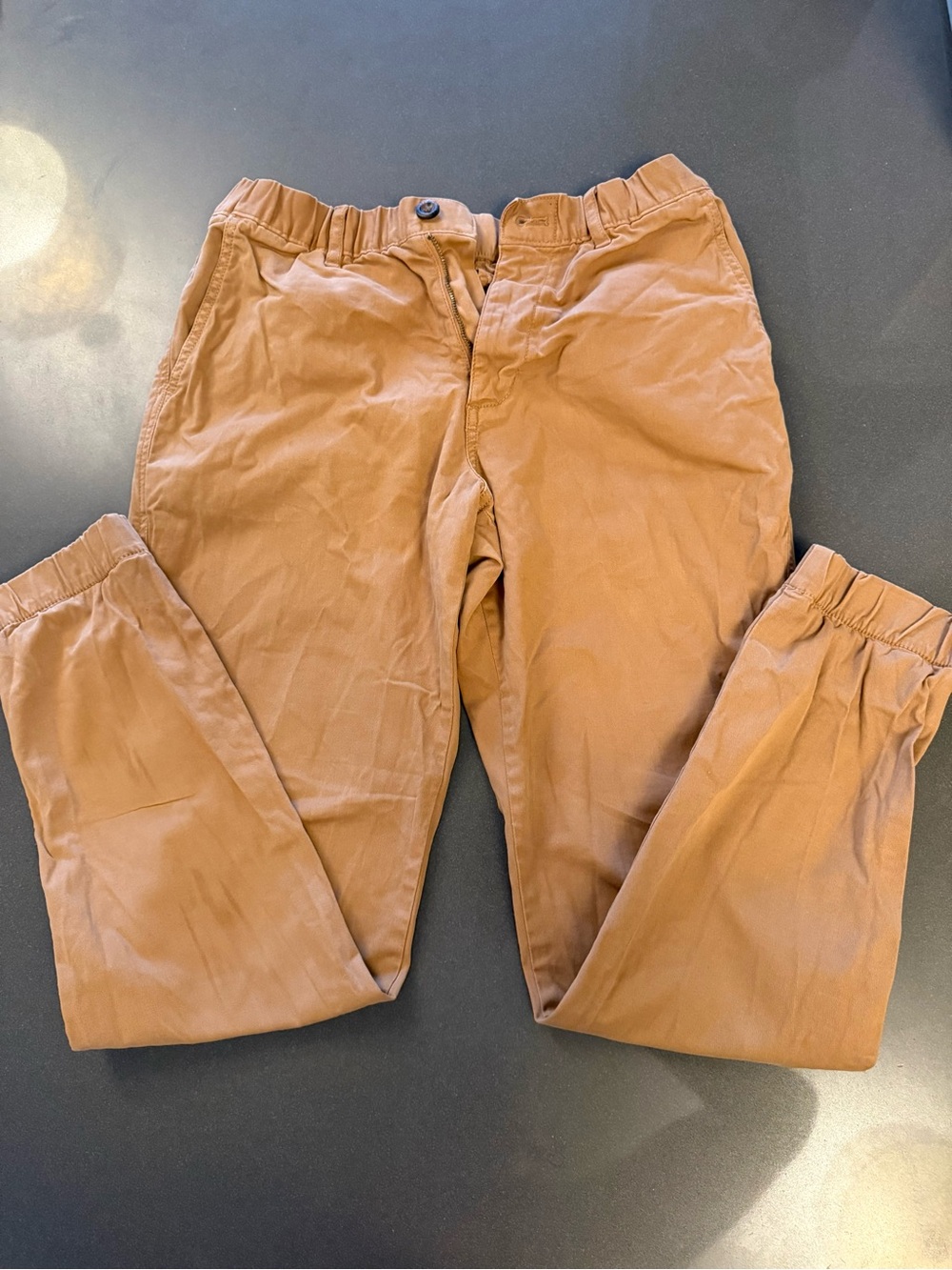 Bearbottom Men's Casual Elastic Waist Chino Pants - Tan